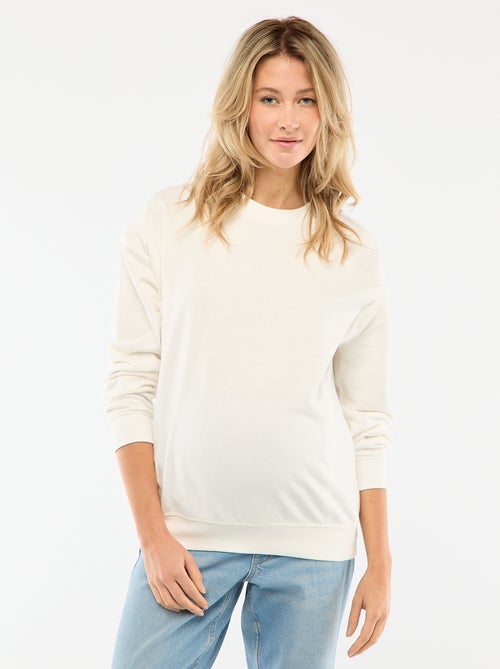 Borstvoedingssweater van joggingstof - Kiabi