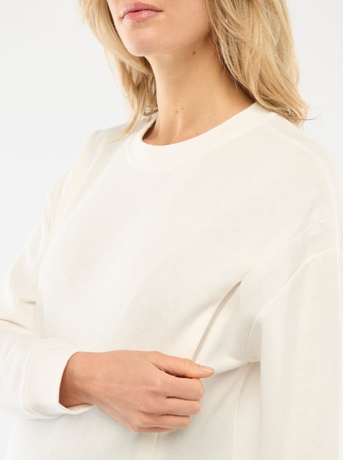 Borstvoedingssweater van joggingstof - Kiabi