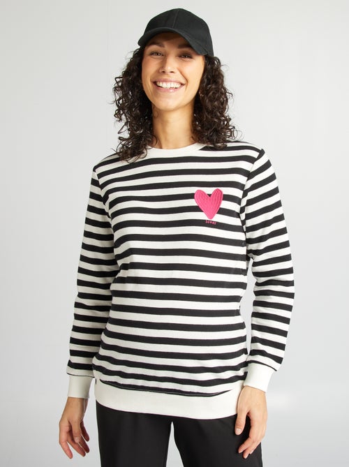 Borstvoedingssweater van joggingstof - Kiabi