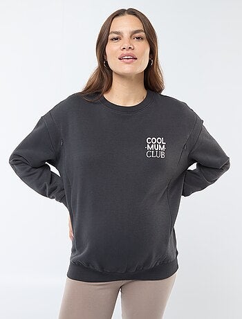 Borstvoedingssweater van joggingstof