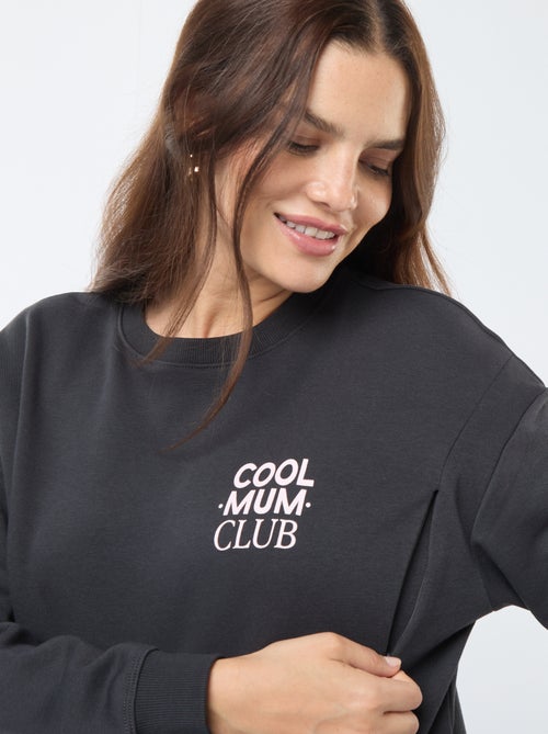 Borstvoedingssweater van joggingstof - Kiabi