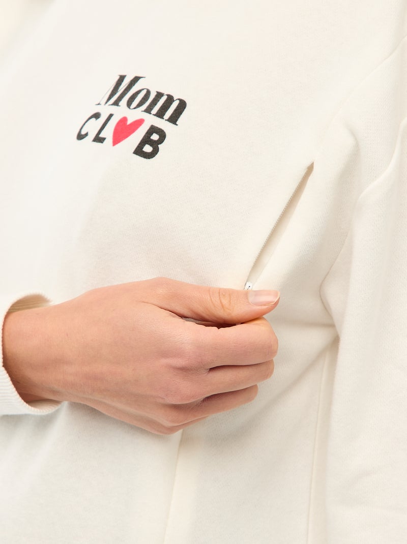 Borstvoedingssweatshirt Biege - Kiabi