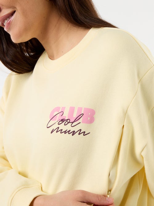 Borstvoedingssweatshirt met print - Kiabi Borstvoedingssweatshirt met print - Kiabi