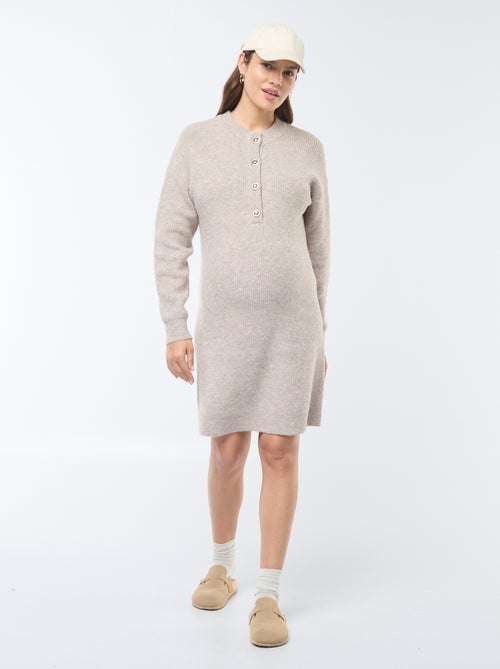 Borstvoedingstrui-jurk met knoopsluiting - Kiabi