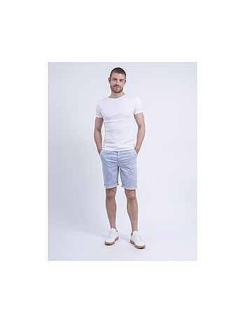 Bostano chino bermuda shorts met patroon