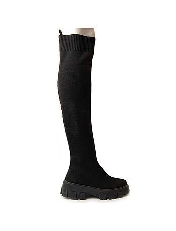 Botte à Plateforme Tissu Montevita