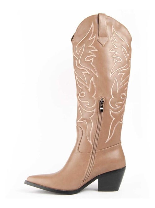 Botte à Talons Matériel Synthétique Montevita - Kiabi Botte à Talons Matériel Synthétique Montevita - Kiabi