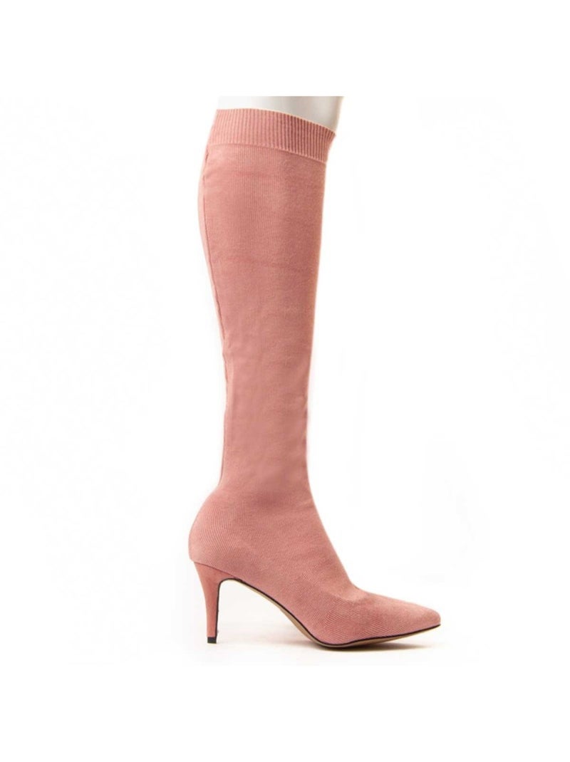 Botte à Talons Matériel Synthétique Montevita Rose - Kiabi