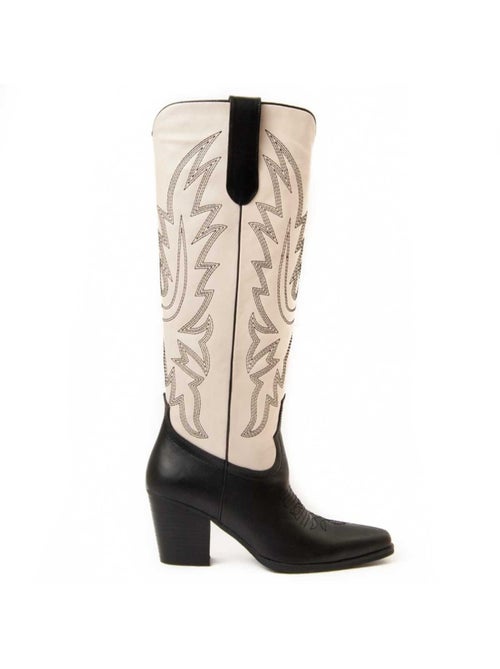 Botte à Talons Matière Synthétique Et Textile Montevita - Kiabi Botte à Talons Matière Synthétique Et Textile Montevita - Kiabi