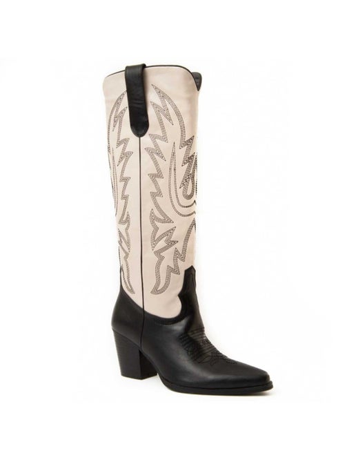 Botte à Talons Matière Synthétique Et Textile Montevita - Kiabi Botte à Talons Matière Synthétique Et Textile Montevita - Kiabi