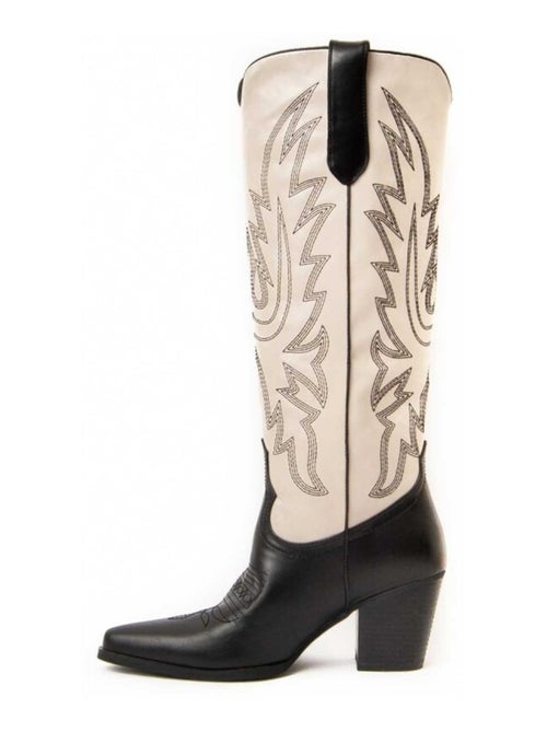 Botte à Talons Matière Synthétique Et Textile Montevita - Kiabi Botte à Talons Matière Synthétique Et Textile Montevita - Kiabi