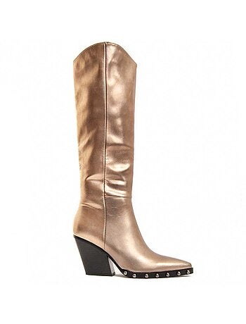 Botte à Talons Matière Synthétique Et Textile Montevita