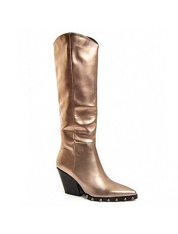 Botte à Talons Matière Synthétique Et Textile Montevita