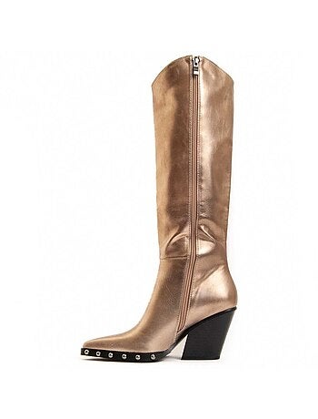 Botte à Talons Matière Synthétique Et Textile Montevita