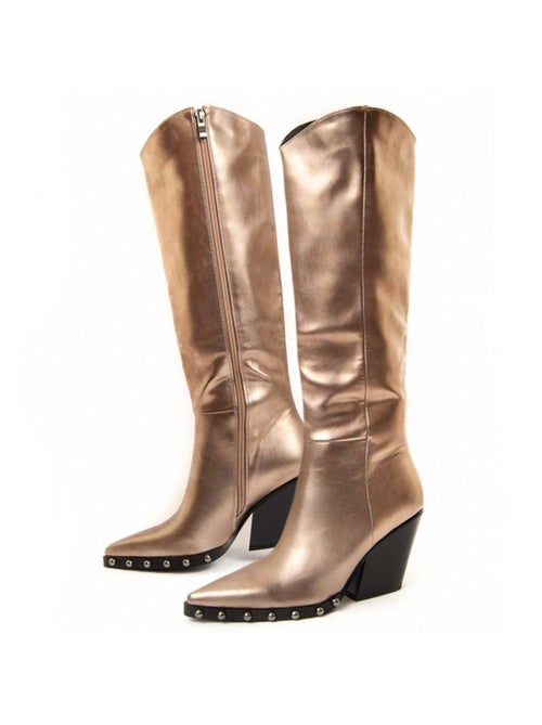 Botte à Talons Matière Synthétique Et Textile Montevita - Kiabi Botte à Talons Matière Synthétique Et Textile Montevita - Kiabi