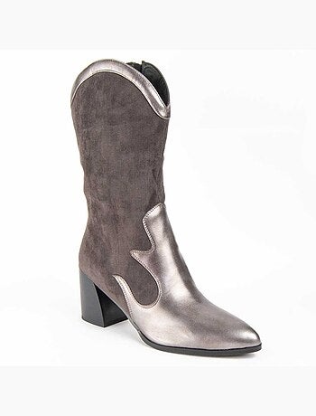 Botte à Talons Matière Synthétique Et Textile Montevita