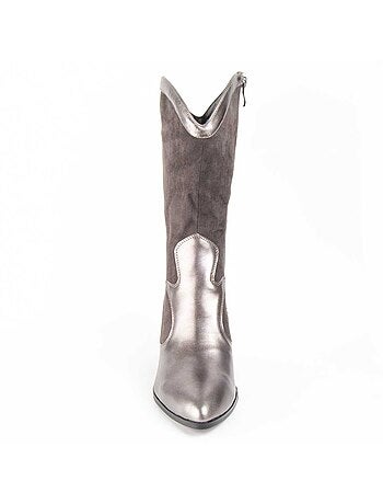 Botte à Talons Matière Synthétique Et Textile Montevita