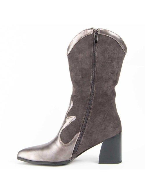 Botte à Talons Matière Synthétique Et Textile Montevita - Kiabi Botte à Talons Matière Synthétique Et Textile Montevita - Kiabi