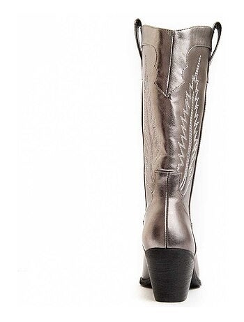 Botte à Talons Matière Synthétique Et Textile Montevita