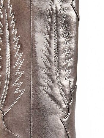 Botte à Talons Matière Synthétique Et Textile Montevita