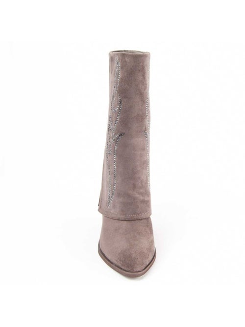 Botte à Talons Matière Synthétique Et Textile Montevita - Kiabi Botte à Talons Matière Synthétique Et Textile Montevita - Kiabi