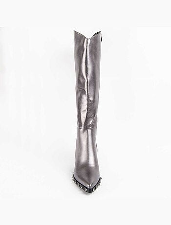 Botte à Talons Matière Synthétique Et Textile Montevita