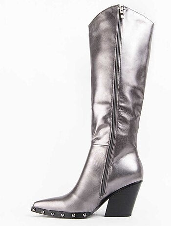 Botte à Talons Matière Synthétique Et Textile Montevita