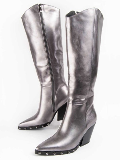 Botte à Talons Matière Synthétique Et Textile Montevita - Kiabi Botte à Talons Matière Synthétique Et Textile Montevita - Kiabi