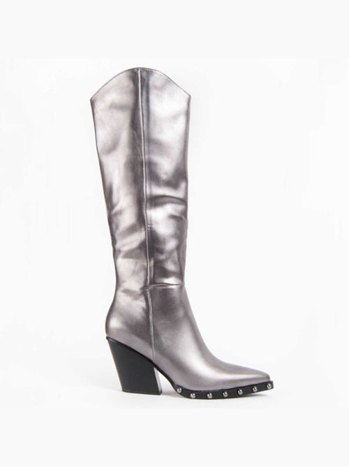 Botte à Talons Matière Synthétique Et Textile Montevita - Kiabi Botte à Talons Matière Synthétique Et Textile Montevita - Kiabi