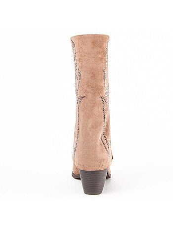 Botte à Talons Matière Synthétique Et Textile Montevita