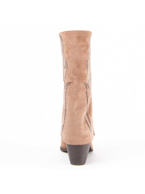 Botte à Talons Matière Synthétique Et Textile Montevita - Kiabi Botte à Talons Matière Synthétique Et Textile Montevita - Kiabi