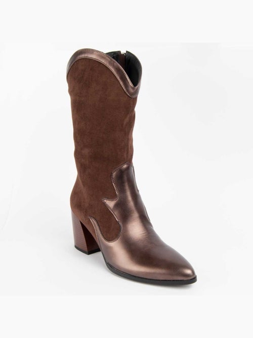 Botte à Talons Matière Synthétique Et Textile Montevita - Kiabi Botte à Talons Matière Synthétique Et Textile Montevita - Kiabi