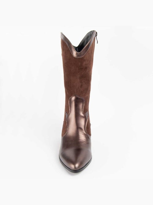 Botte à Talons Matière Synthétique Et Textile Montevita - Kiabi Botte à Talons Matière Synthétique Et Textile Montevita - Kiabi