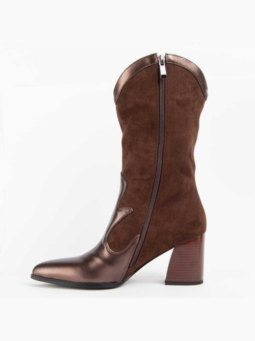 Botte à Talons Matière Synthétique Et Textile Montevita - Kiabi Botte à Talons Matière Synthétique Et Textile Montevita - Kiabi