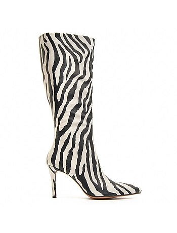 Botte à Talons Matière Synthétique Et Textile Montevita
