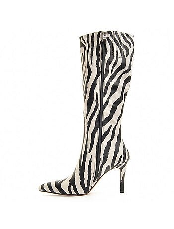 Botte à Talons Matière Synthétique Et Textile Montevita