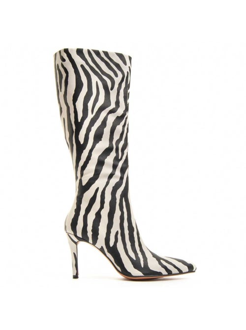 Botte à Talons Matière Synthétique Et Textile Montevita - Kiabi Botte à Talons Matière Synthétique Et Textile Montevita - Kiabi