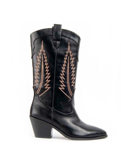 Botte à Talons Matière Synthétique Et Textile Montevita - Kiabi Botte à Talons Matière Synthétique Et Textile Montevita - Kiabi