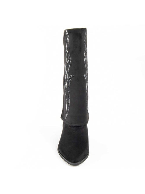 Botte à Talons Matière Synthétique Et Textile Montevita - Kiabi Botte à Talons Matière Synthétique Et Textile Montevita - Kiabi