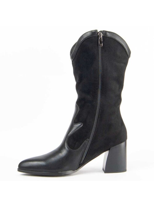 Botte à Talons Matière Synthétique Et Textile Montevita - Kiabi Botte à Talons Matière Synthétique Et Textile Montevita - Kiabi