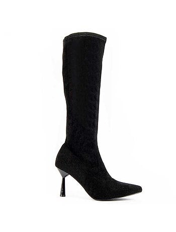 Botte à Talons Matière Synthétique Et Textile Montevita