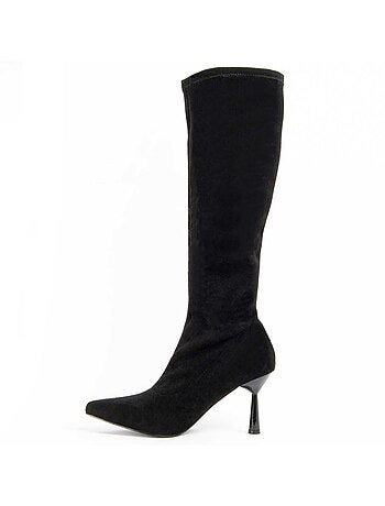 Botte à Talons Matière Synthétique Et Textile Montevita