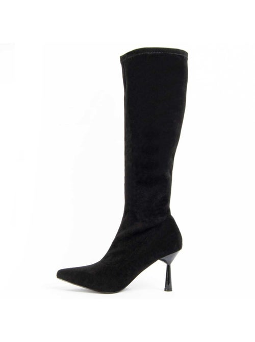 Botte à Talons Matière Synthétique Et Textile Montevita - Kiabi Botte à Talons Matière Synthétique Et Textile Montevita - Kiabi