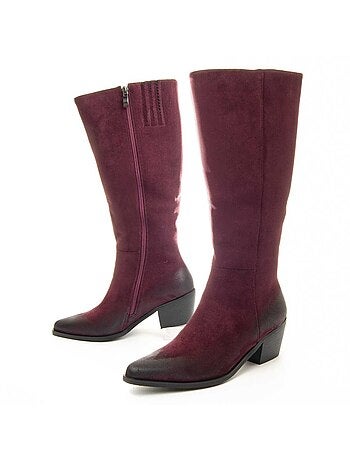 Botte à Talons Matière Synthétique Et Textile Montevita