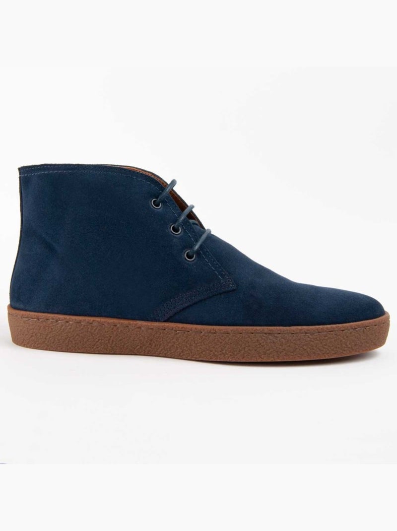 Botte Cuir Naturel Purapiel Bleu - Kiabi