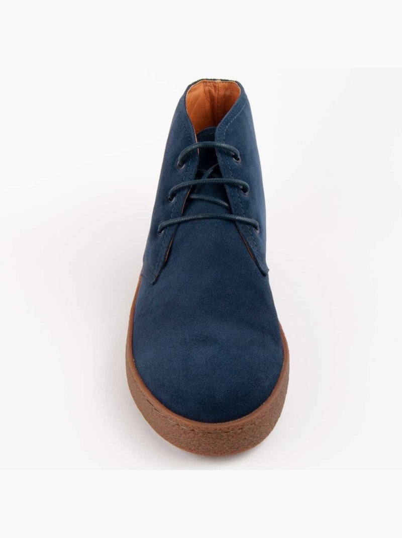 Botte Cuir Naturel Purapiel Bleu - Kiabi