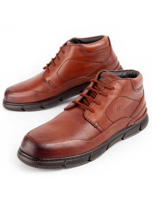 Botte Cuir Naturel Purapiel - Kiabi Botte Cuir Naturel Purapiel - Kiabi