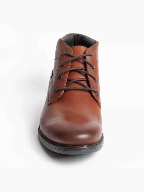 Botte Cuir Naturel Purapiel - Kiabi Botte Cuir Naturel Purapiel - Kiabi