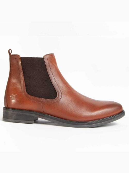 Botte Cuir Naturel Purapiel - Kiabi Botte Cuir Naturel Purapiel - Kiabi