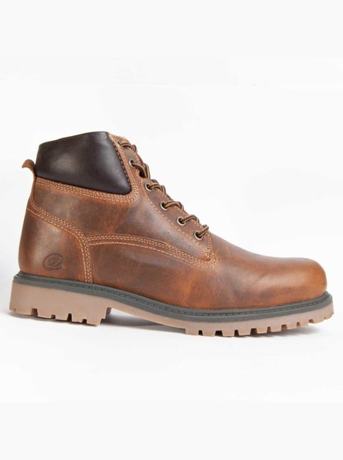 Botte Cuir Naturel Purapiel - Kiabi Botte Cuir Naturel Purapiel - Kiabi